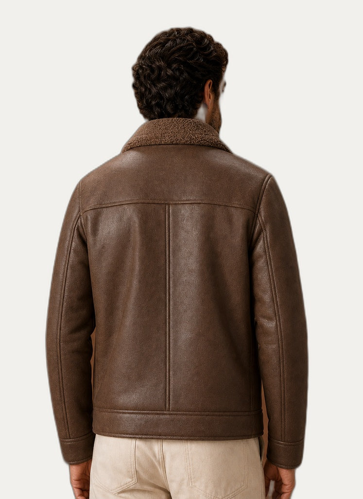 Manteau d'hiver épais homme coloris noir