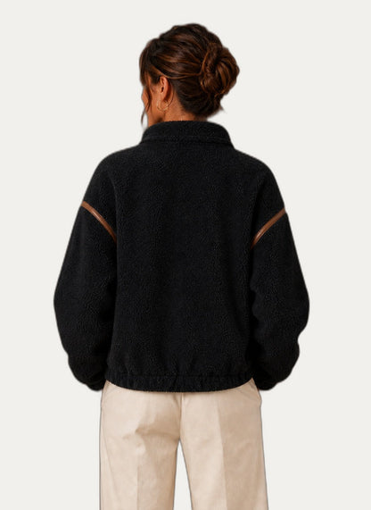 Veste Sherpa femme coloris blanc