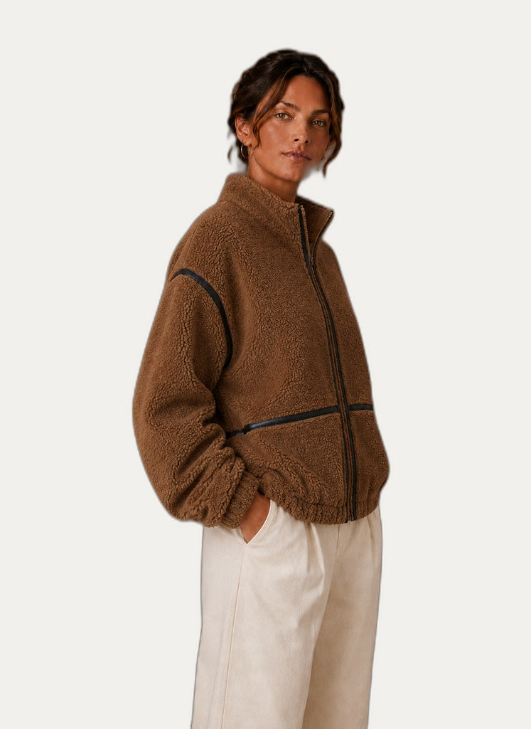 Veste Sherpa femme, les trois coloris disponibles