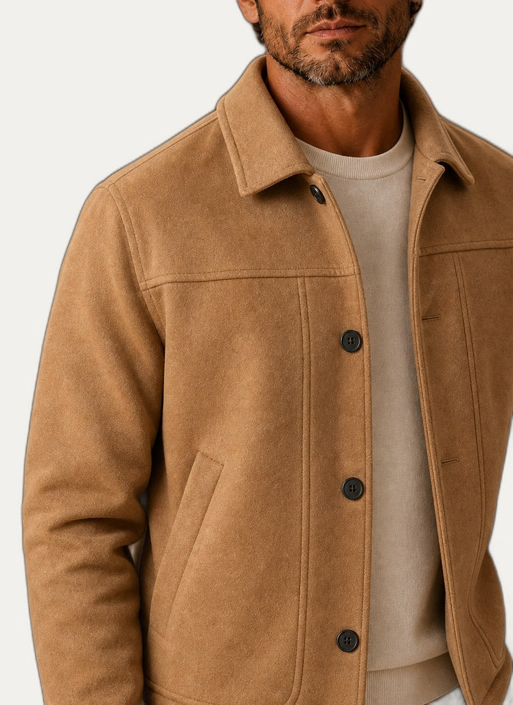 Veste décontractée homme coloris crème
