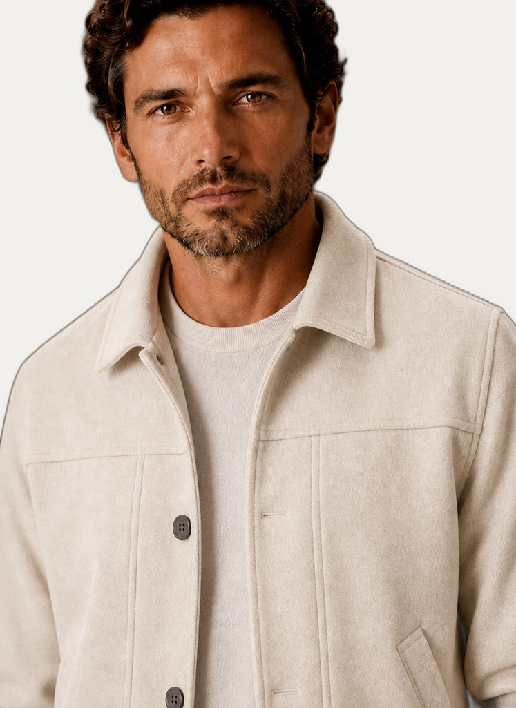 Veste décontractée pour homme à fermeture boutonnée - Idéal pour les saisons de transition | Melvoire