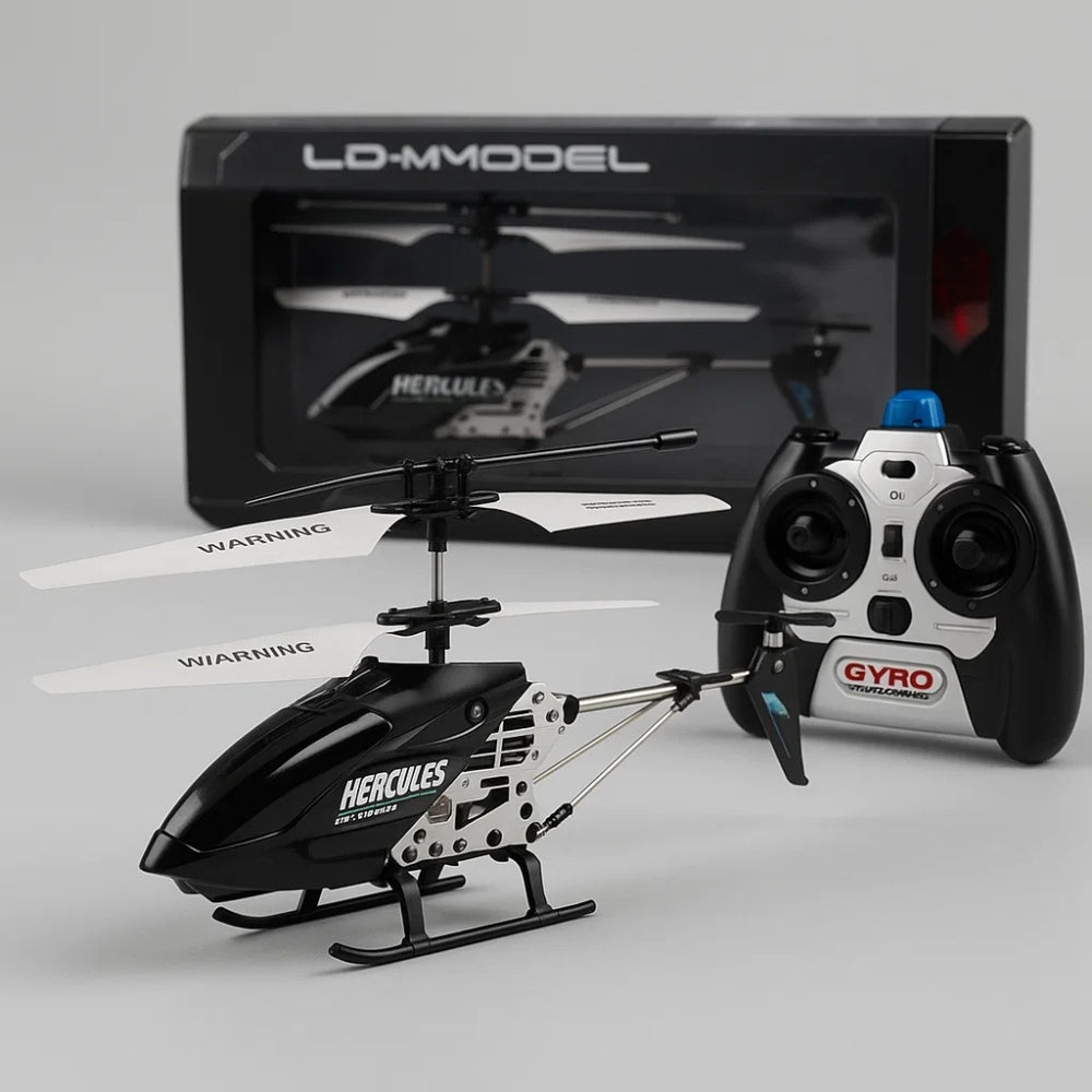 Mini hélicoptère RC avec gyroscope, coloris noir