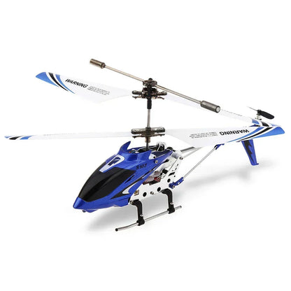 Mini hélicoptère RC avec gyroscope, coloris bleu