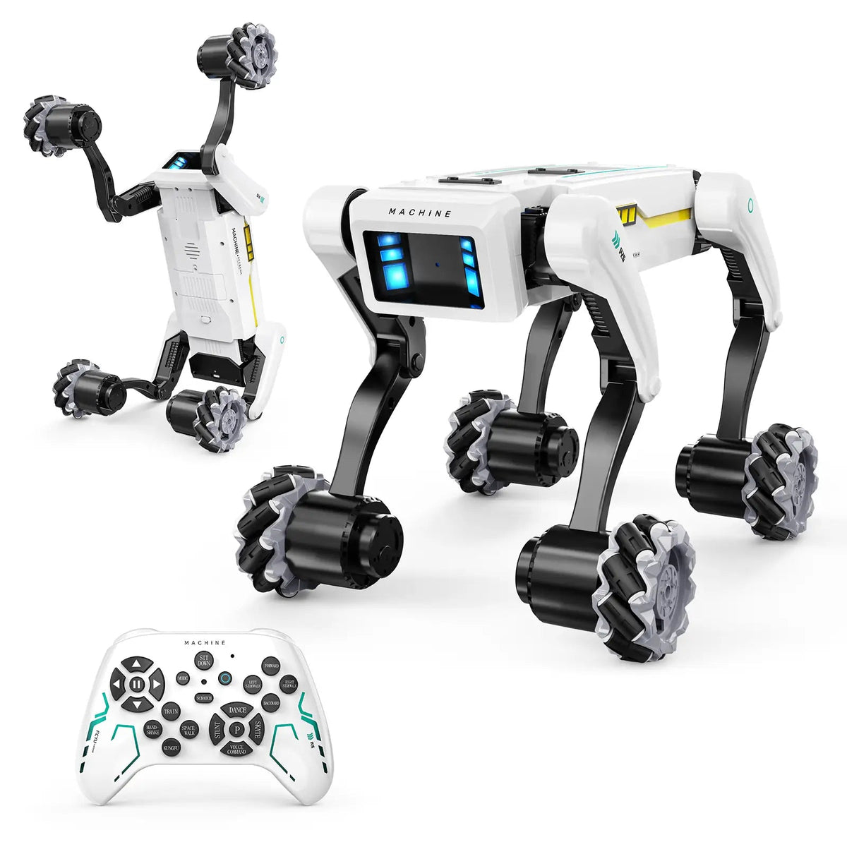 Chien robot à roues mecanum, jouet télécommandé