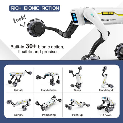 Chien robot, plus de 30 actions bioniques