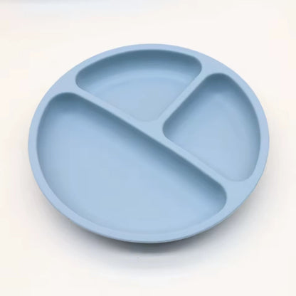 Assiette compartimentée à ventouse en silicone pour bébé