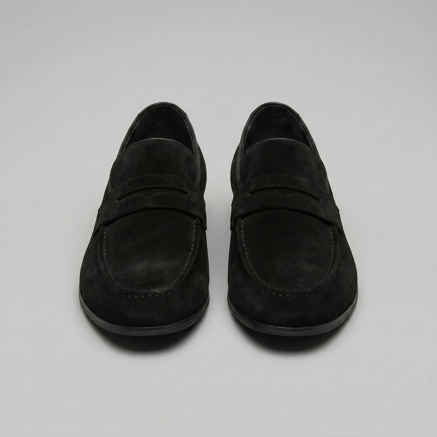 Penny loafers suédine Noir