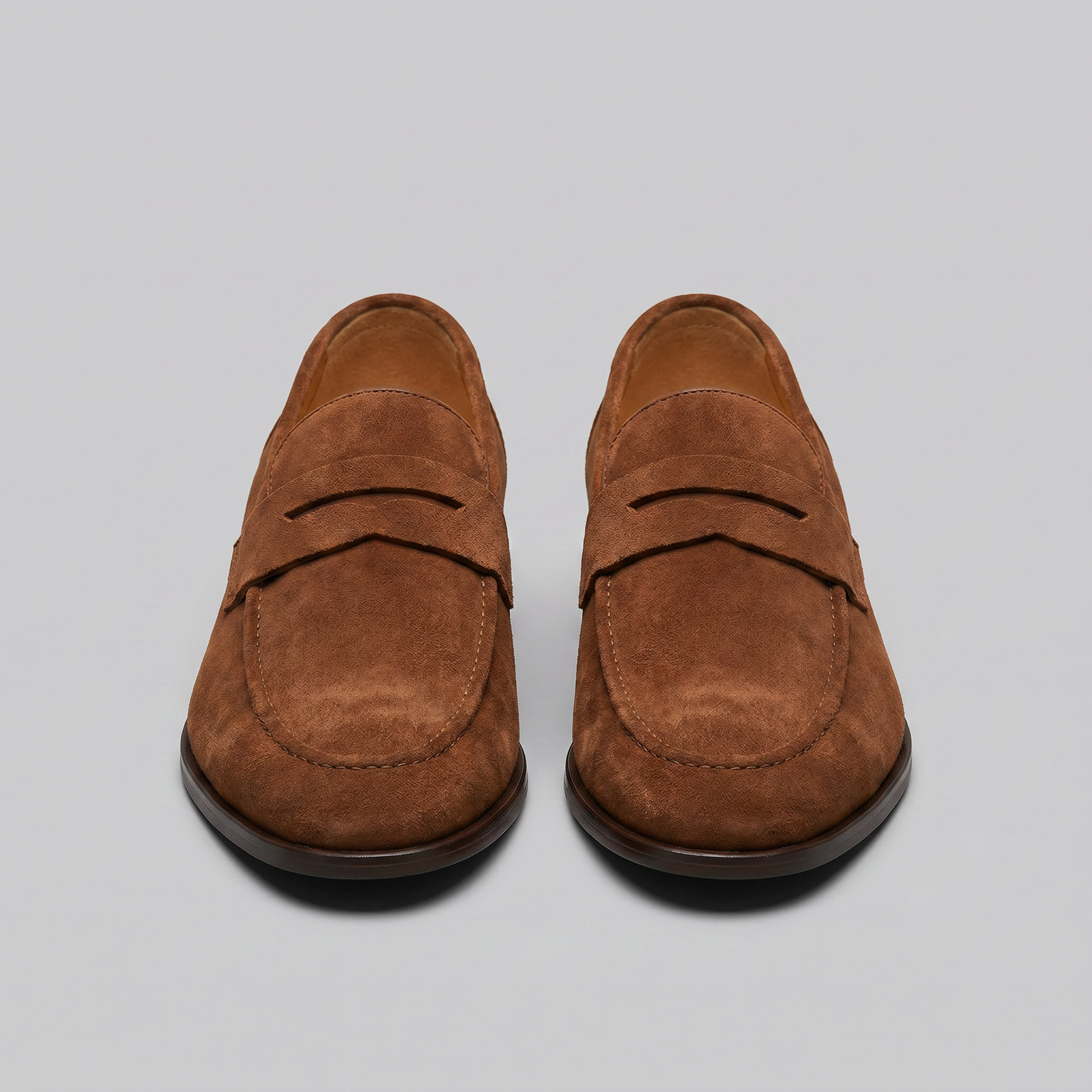 Penny loafers suédine Marron