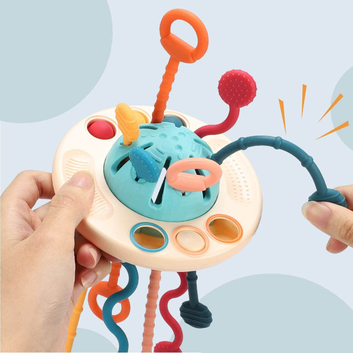 Emballage du jouet sensoriel OVNI en silicone
