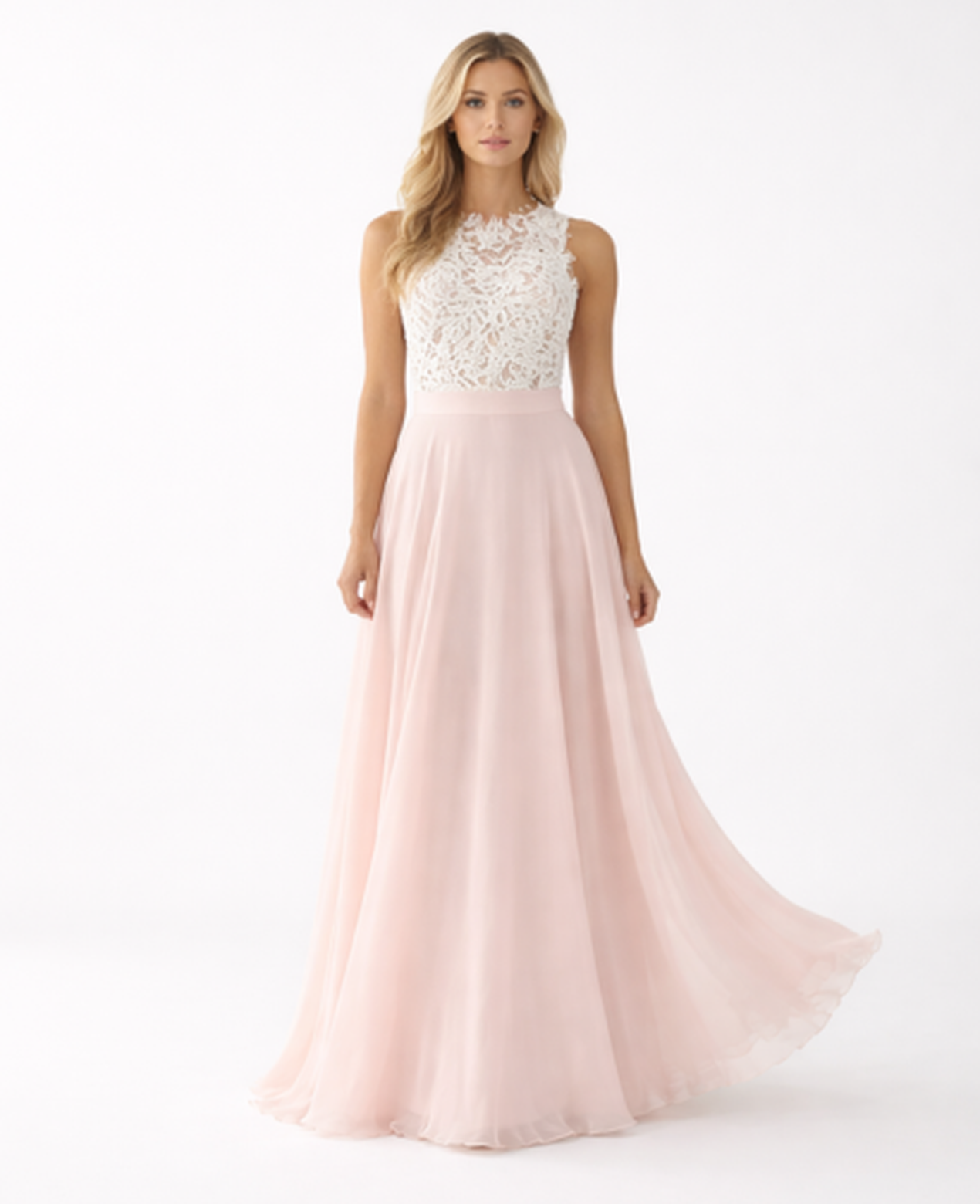 Robe Longue Dentelle Femme – Haut Transparent & Jupe Fluide, Élégance Soirée Mariage | Robe Invitée