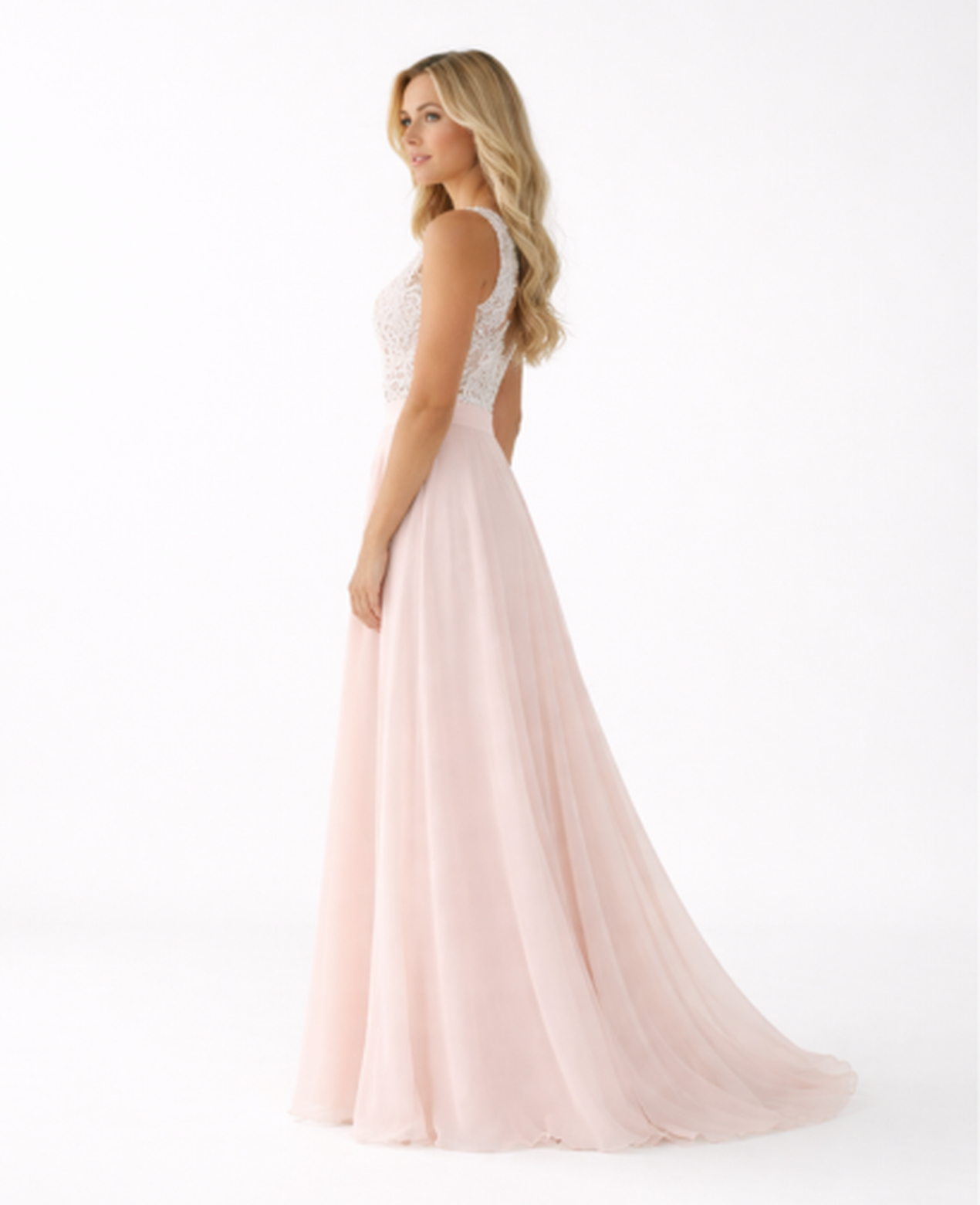 Robe Longue Dentelle Femme – Haut Transparent & Jupe Fluide, Élégance Soirée Mariage | Robe Invitée