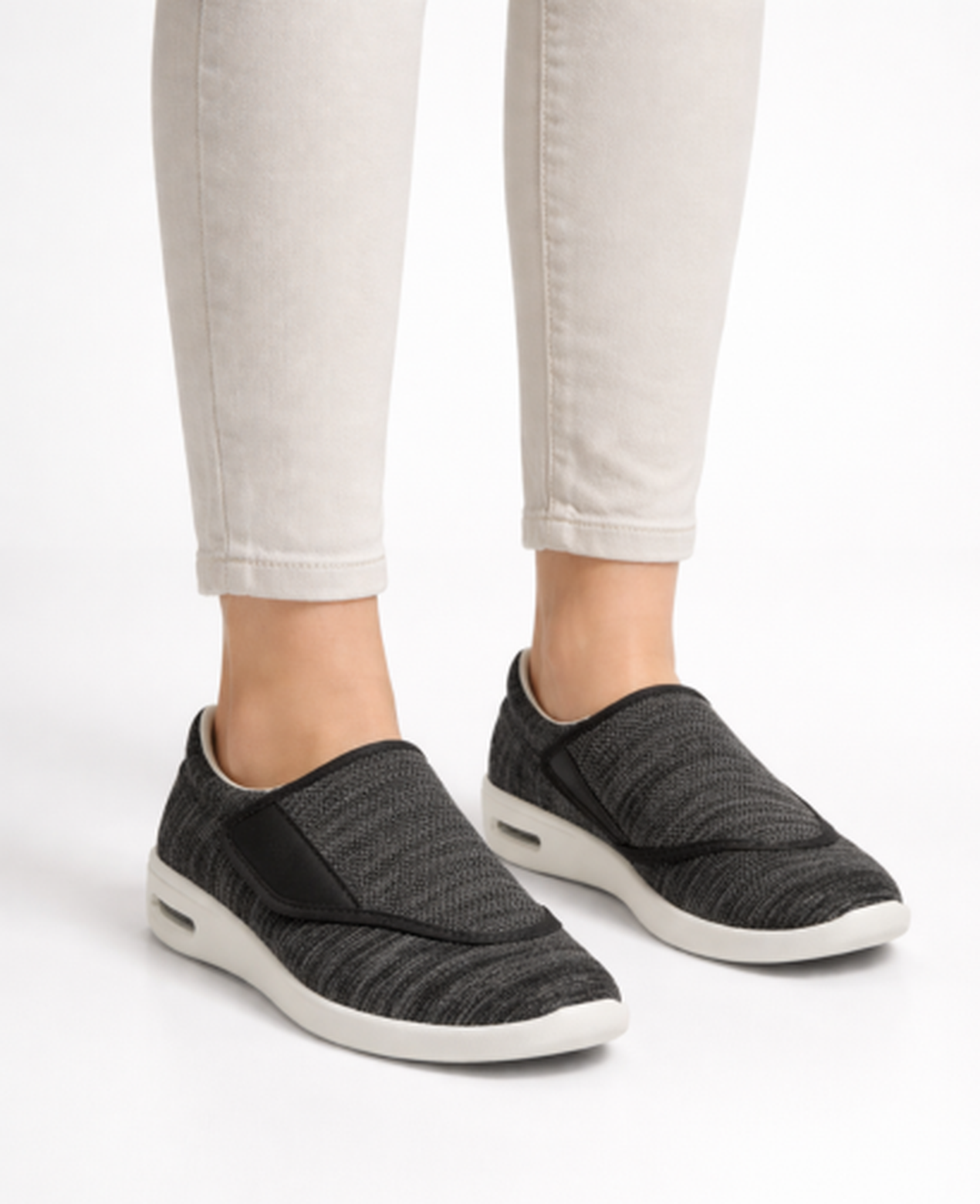 Baskets Slip-On Homme à Maille Texturée Semelle Épaisse