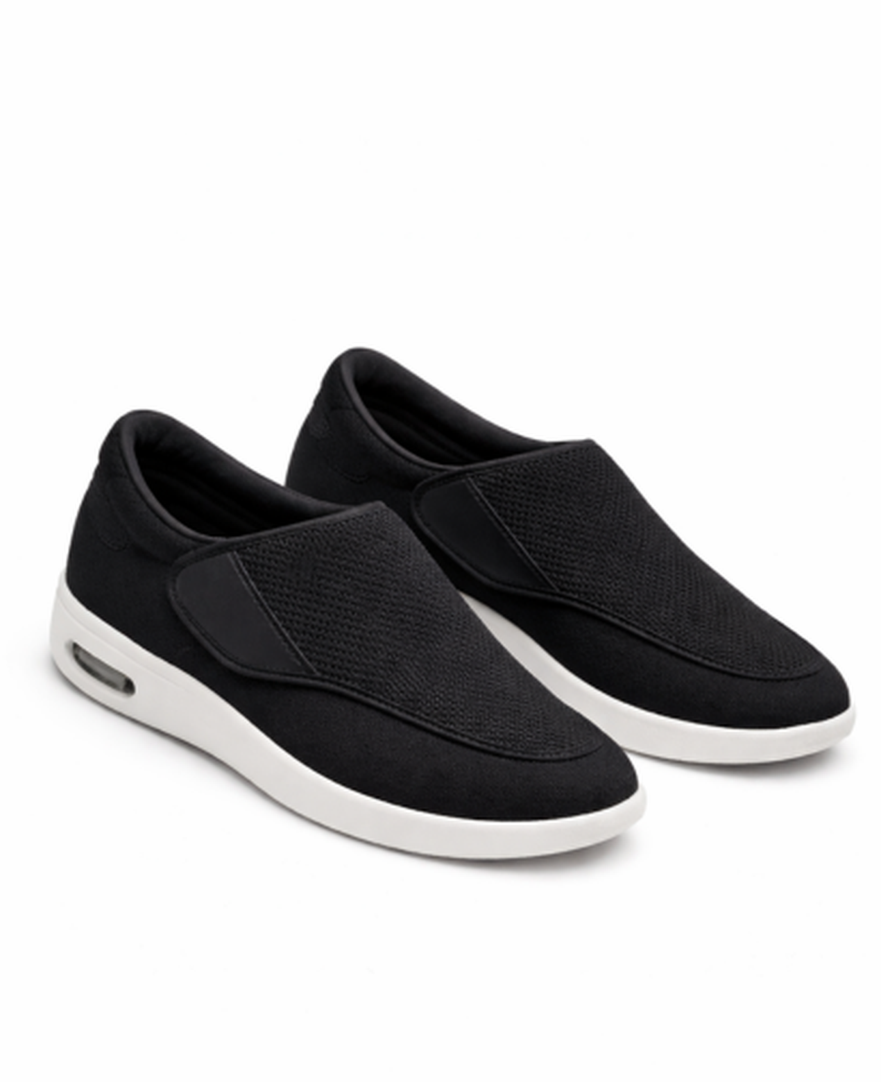 Baskets Slip-On Homme à Maille Texturée Semelle Épaisse