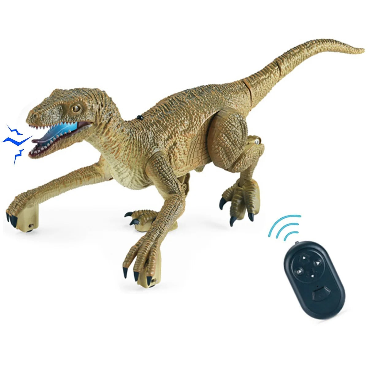 Dinosaure radiocommandé jaune