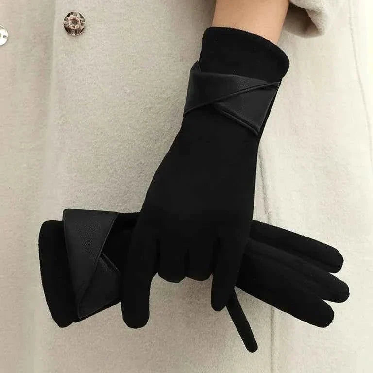 gants chauds femme, coloris noir