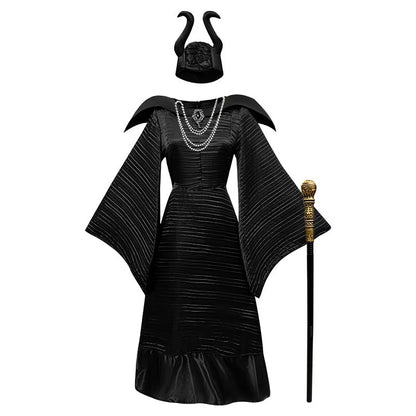 Costume sorcière reine gothique femme, détail de la jupe